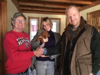 Vizsla puppy going to new home